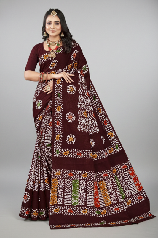 MINU SAREE GOLD BATIK 39732