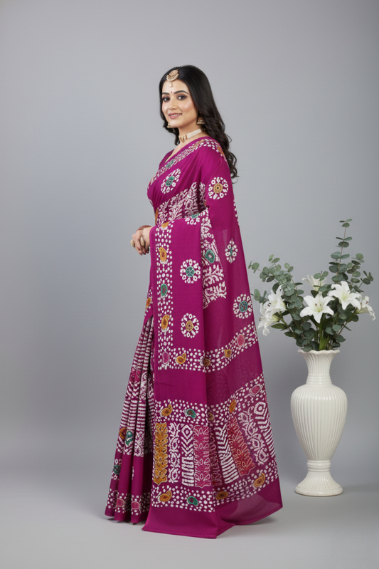 MINU SAREE GOLD BATIK 39743