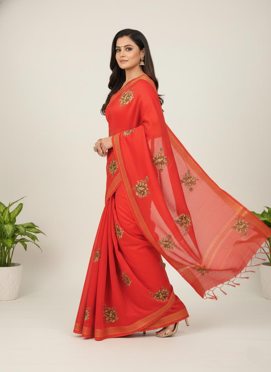 Nancy V- Soft Cotton Saree
