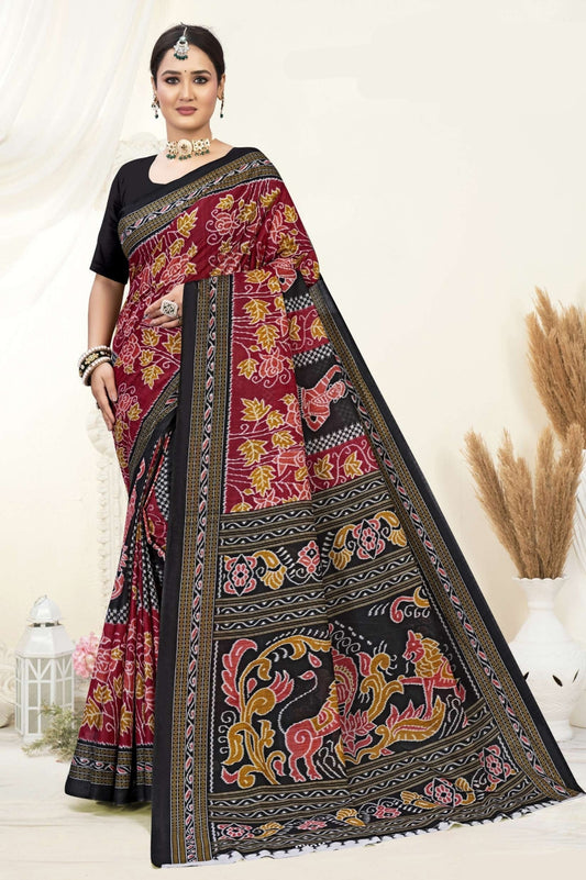 Priyatama Ikkat Cotton Saree