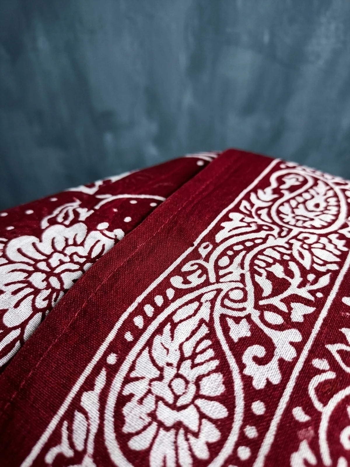 Minu fashions Printed Daily Wear Pure Cotton Saree (Red)
