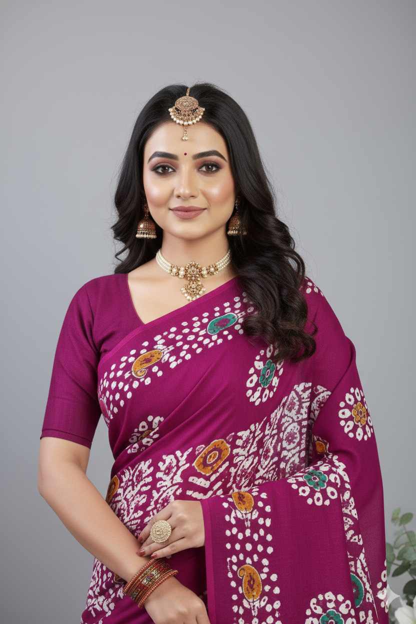 MINU SAREE GOLD BATIK 39743