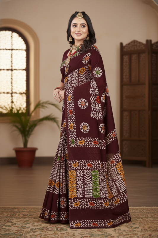 MINU SAREE GOLD BATIK 39732