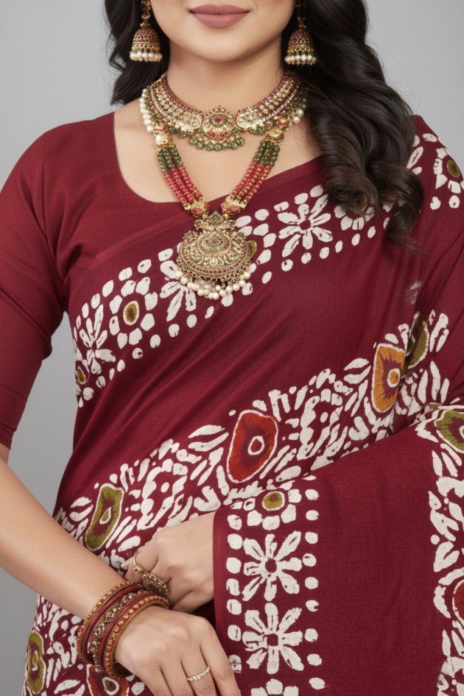 MINU SAREE GOLD BATIK 39809