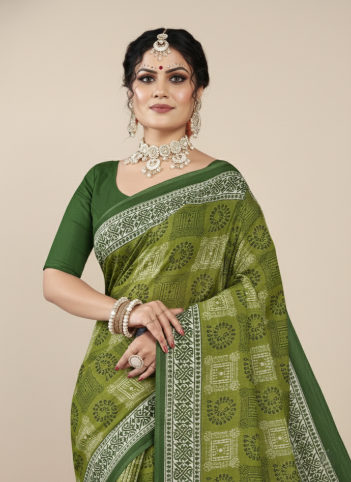 Hi Demand Block Cotton Saree