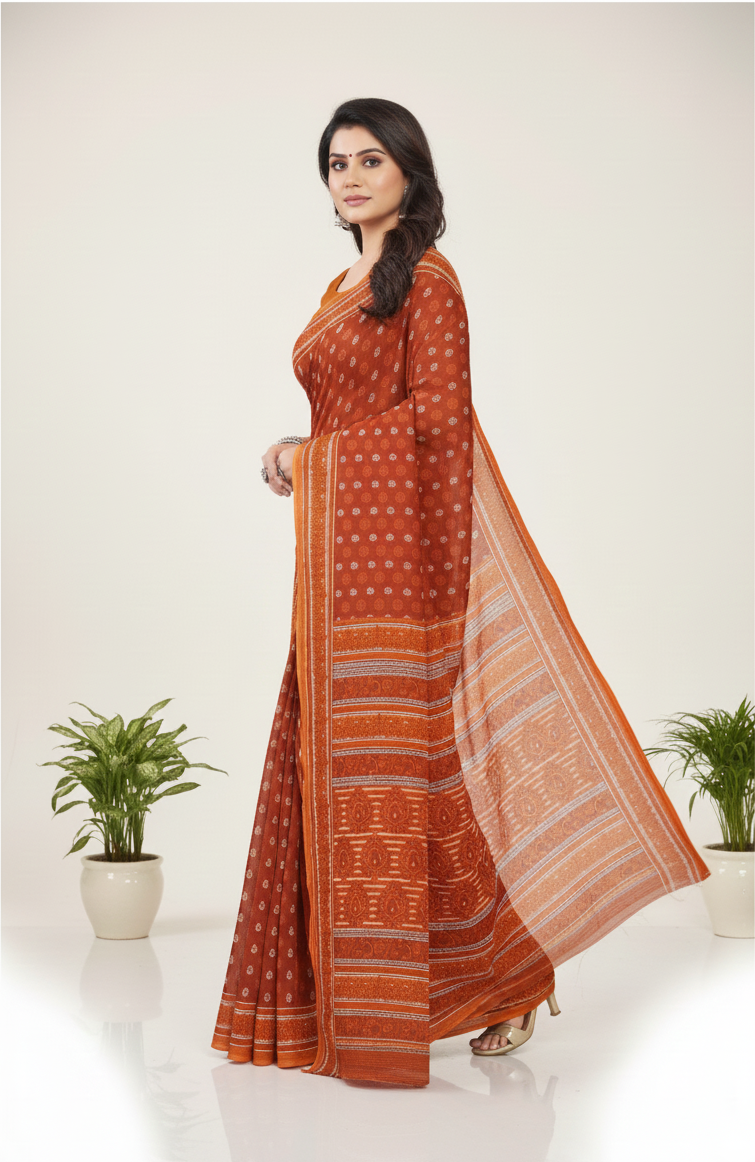 MINU | PURE COTTON SAREE MONIKA