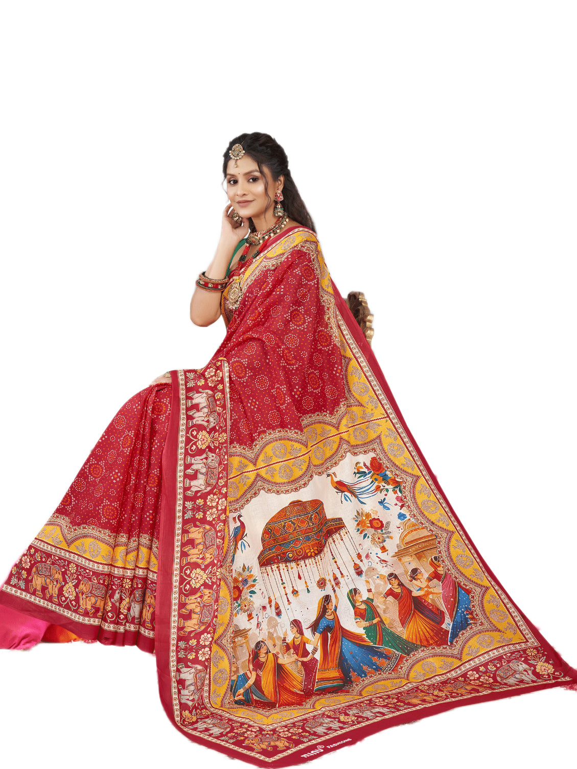 MINU SAREE DIGITAL FASHION RADHEY KRISHNA 45078