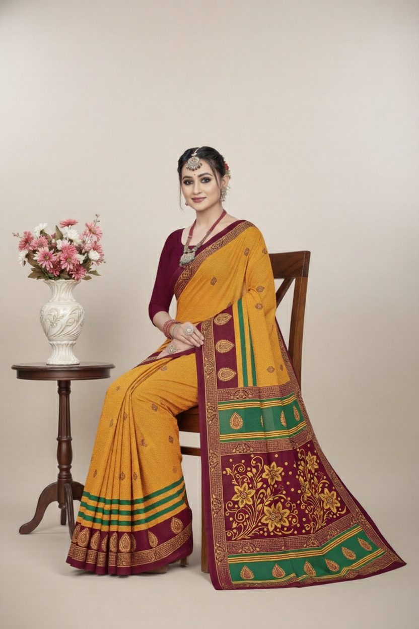 Tandrima Cotton Printed Saree 810