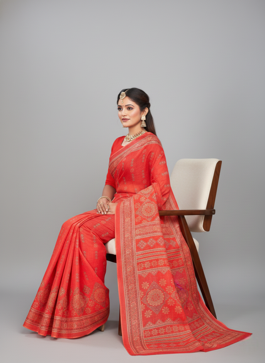 Aafrin Premium Cotton Saree