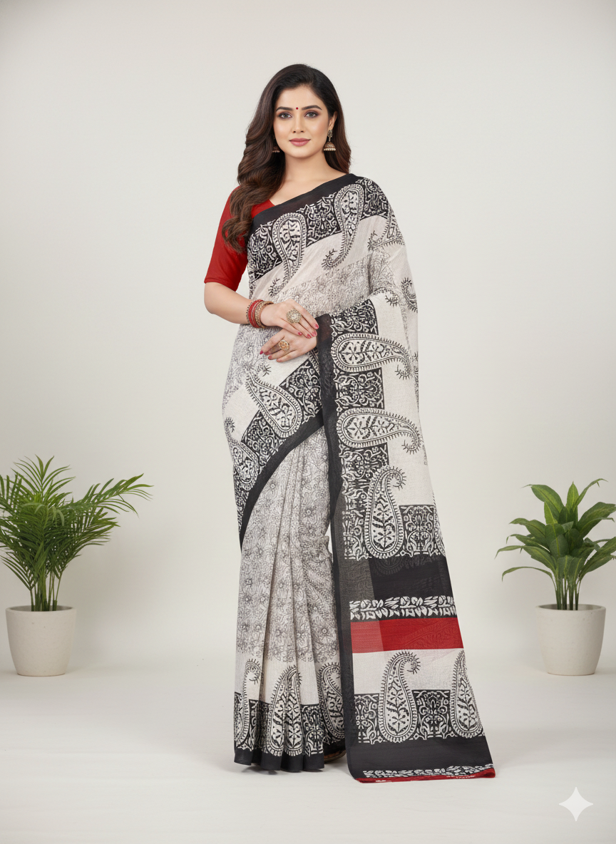 Velvet Touch V- Premium Cotton Saree