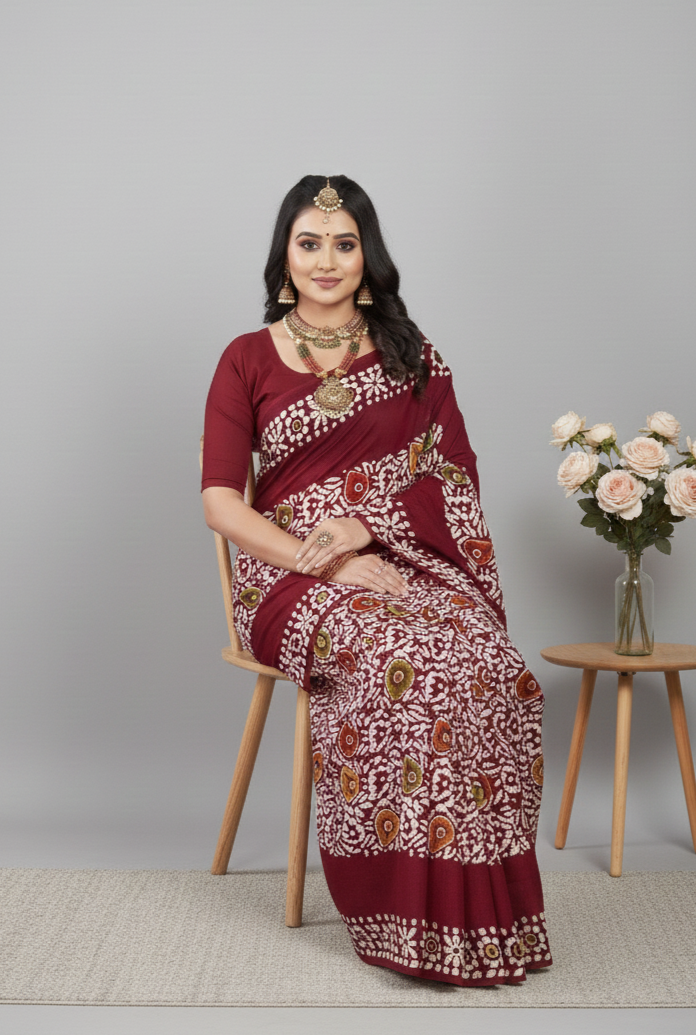 MINU SAREE GOLD BATIK 39809