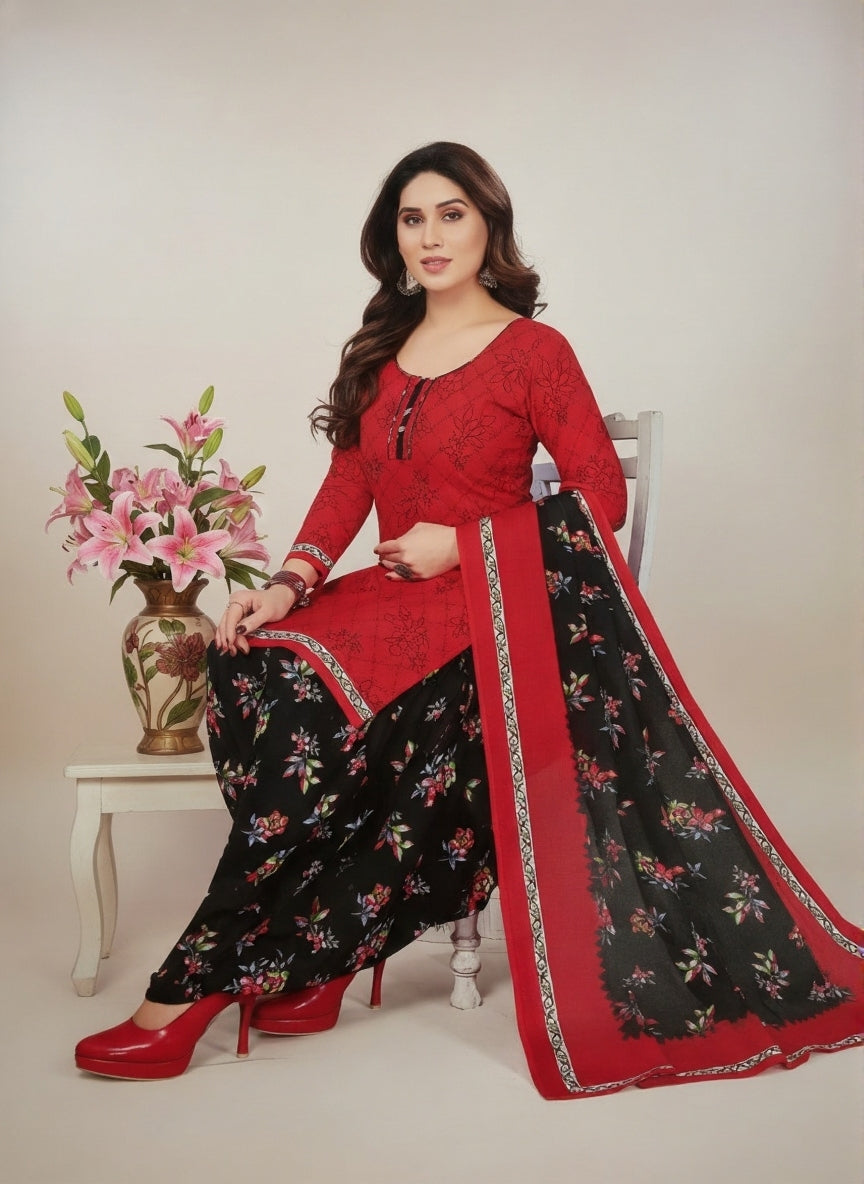 Sonpari Cotton Printed Stitched Salwar Suit XL 3001