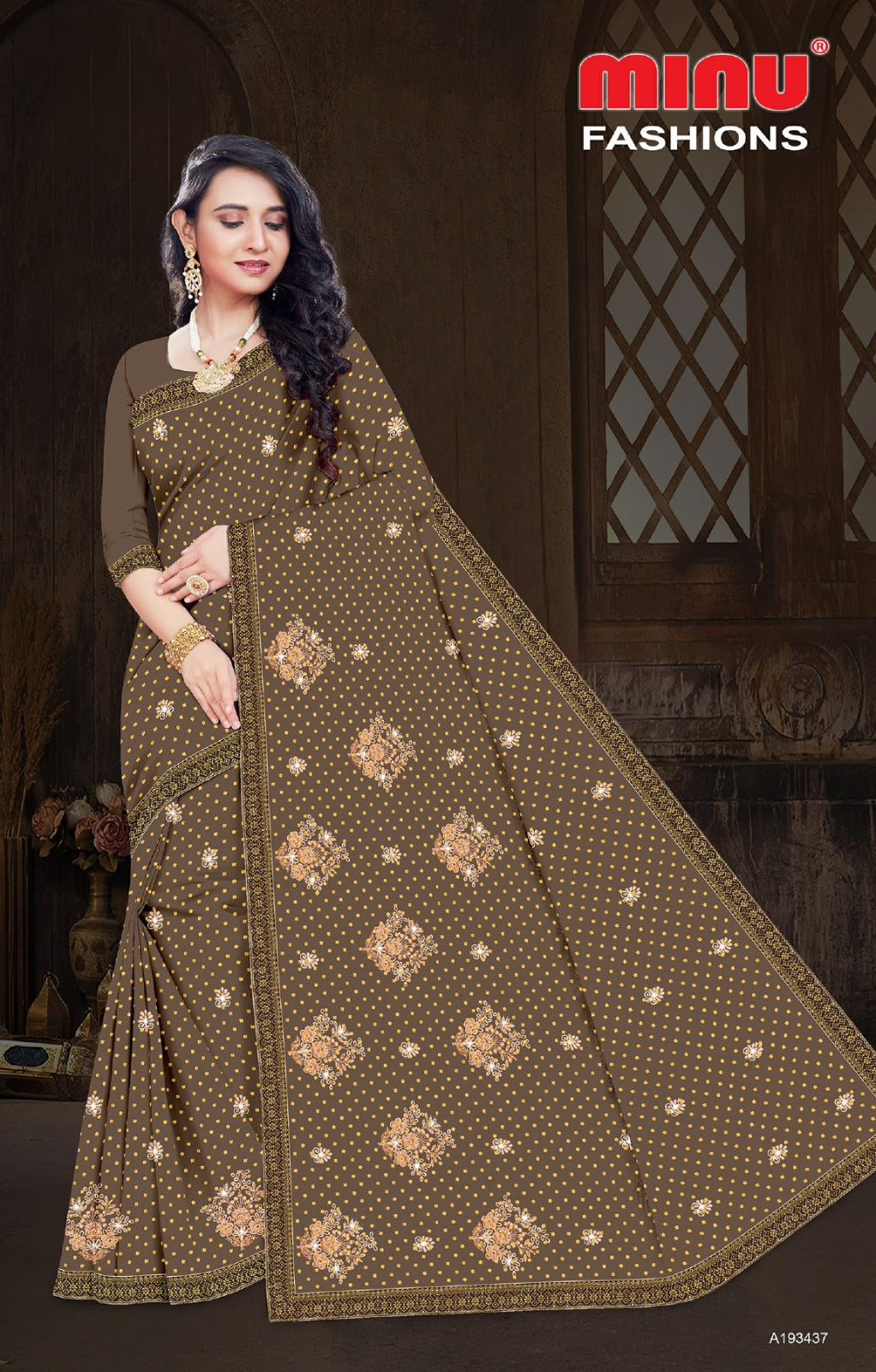 Craftry Cotton Embroidery Saree 193437