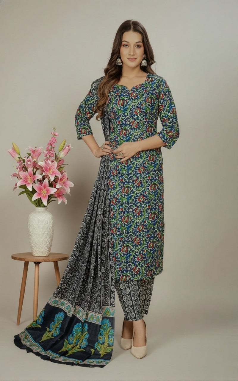 Vasundhara Cotton Printed Stitched Salwar Suit XXXL 1007