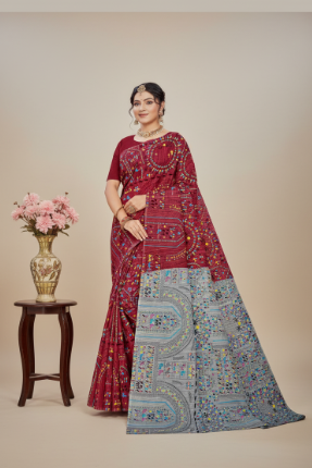 Boutique Special Cotton Printed Saree