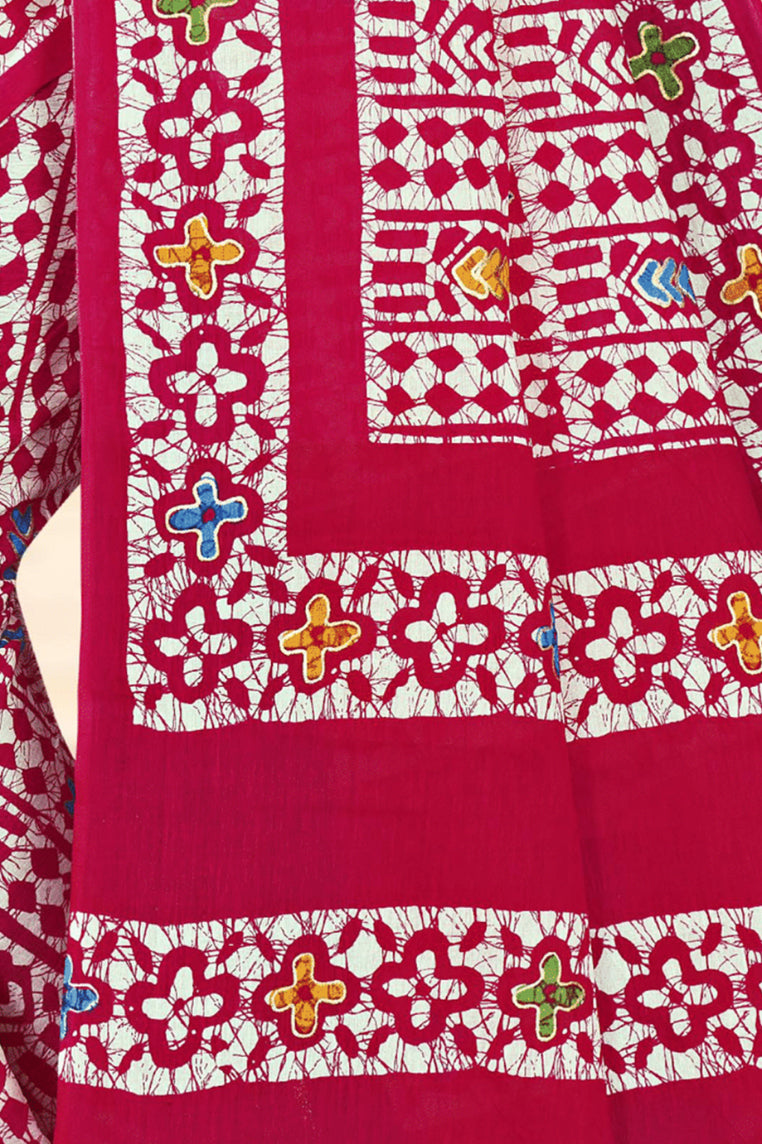 Gold Batik Pure Cotton Sarees