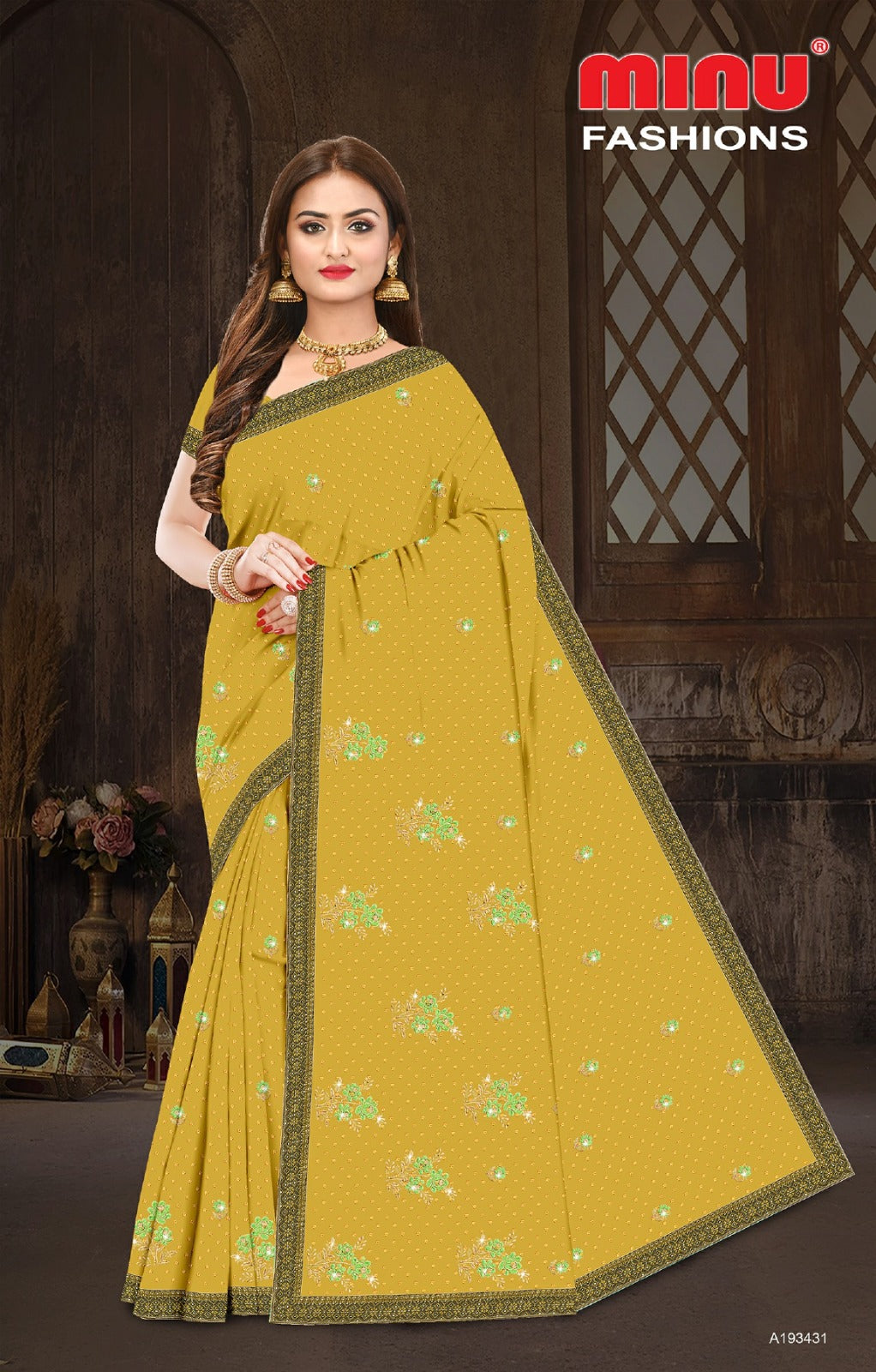 Craftry Cotton Embroidery Saree 193431