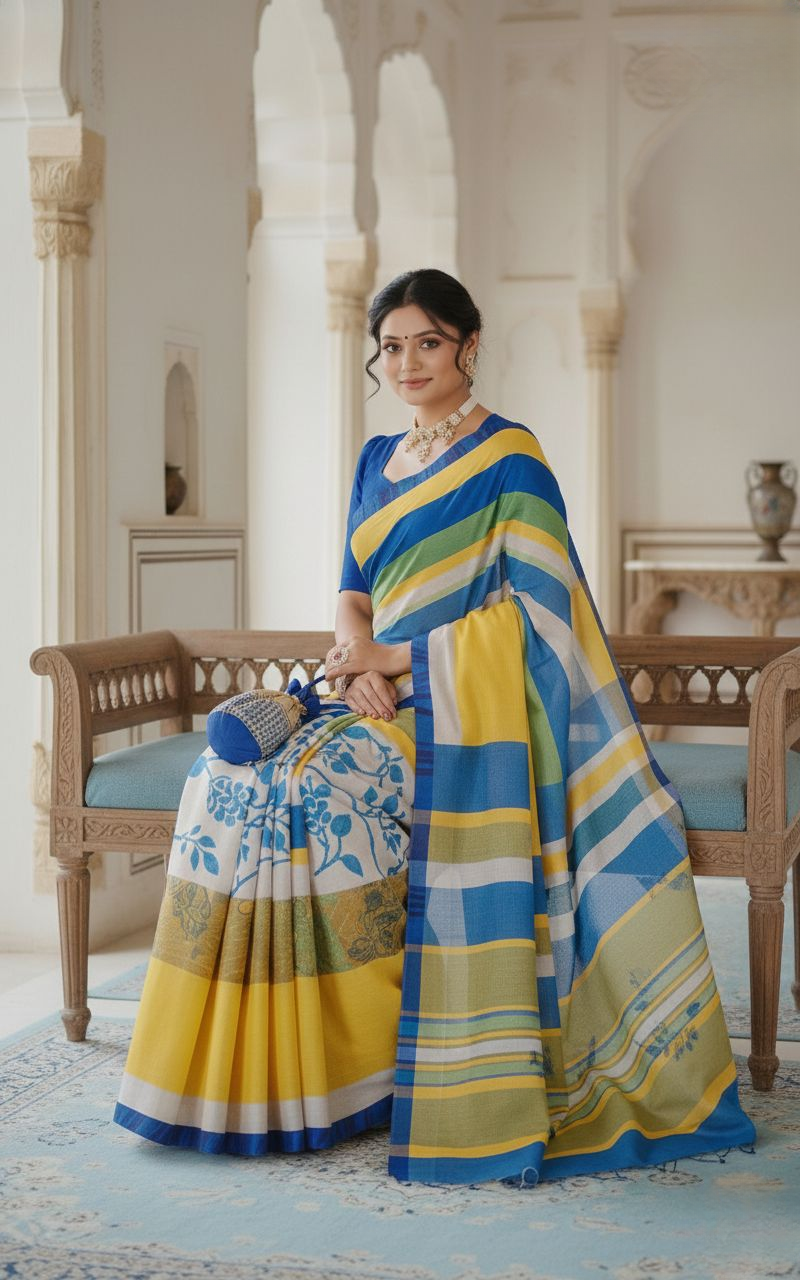 Ambarsariya Cotton Digital Printed Saree 4188