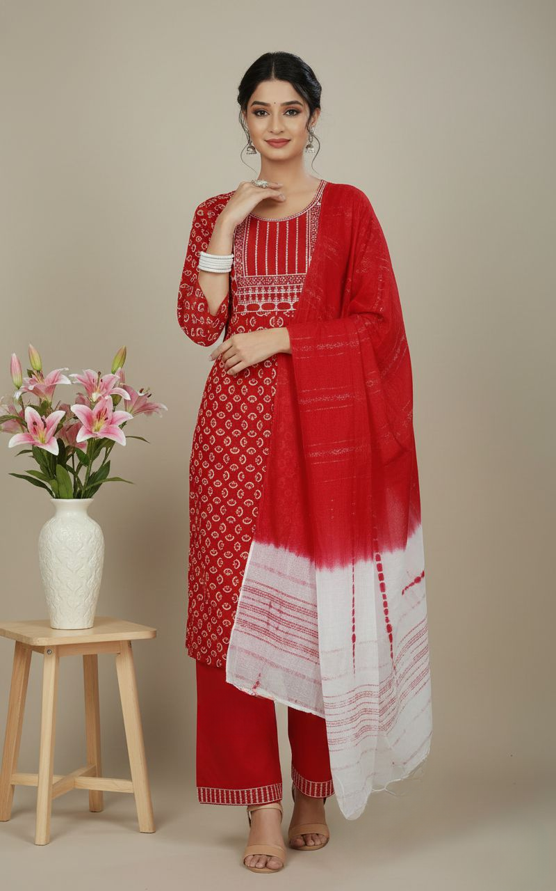 Tulip Cotton Printed Stitched Salwar Suit XXL 3005