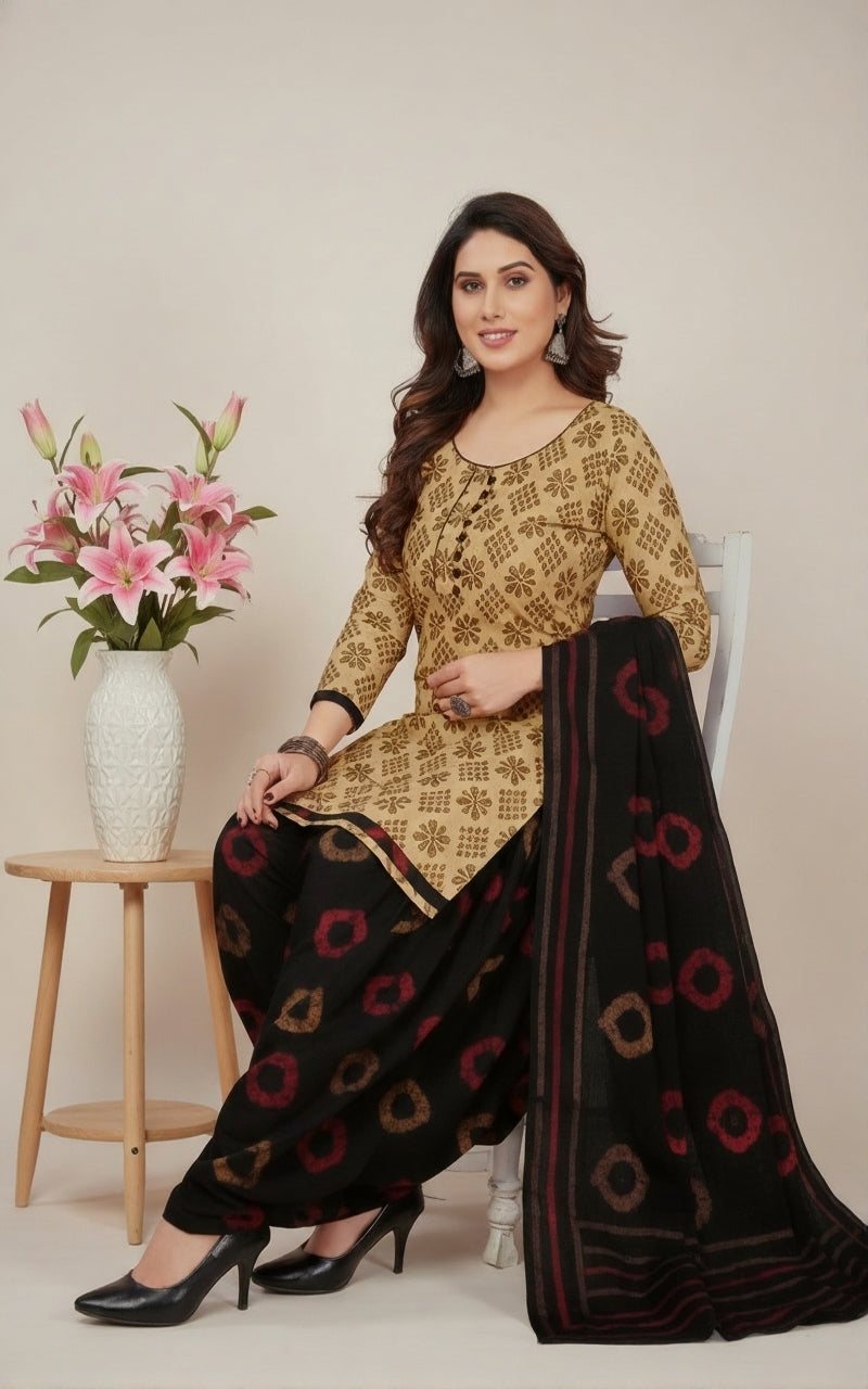 Sonpari Cotton Printed Stitched Salwar Suit XL 3006