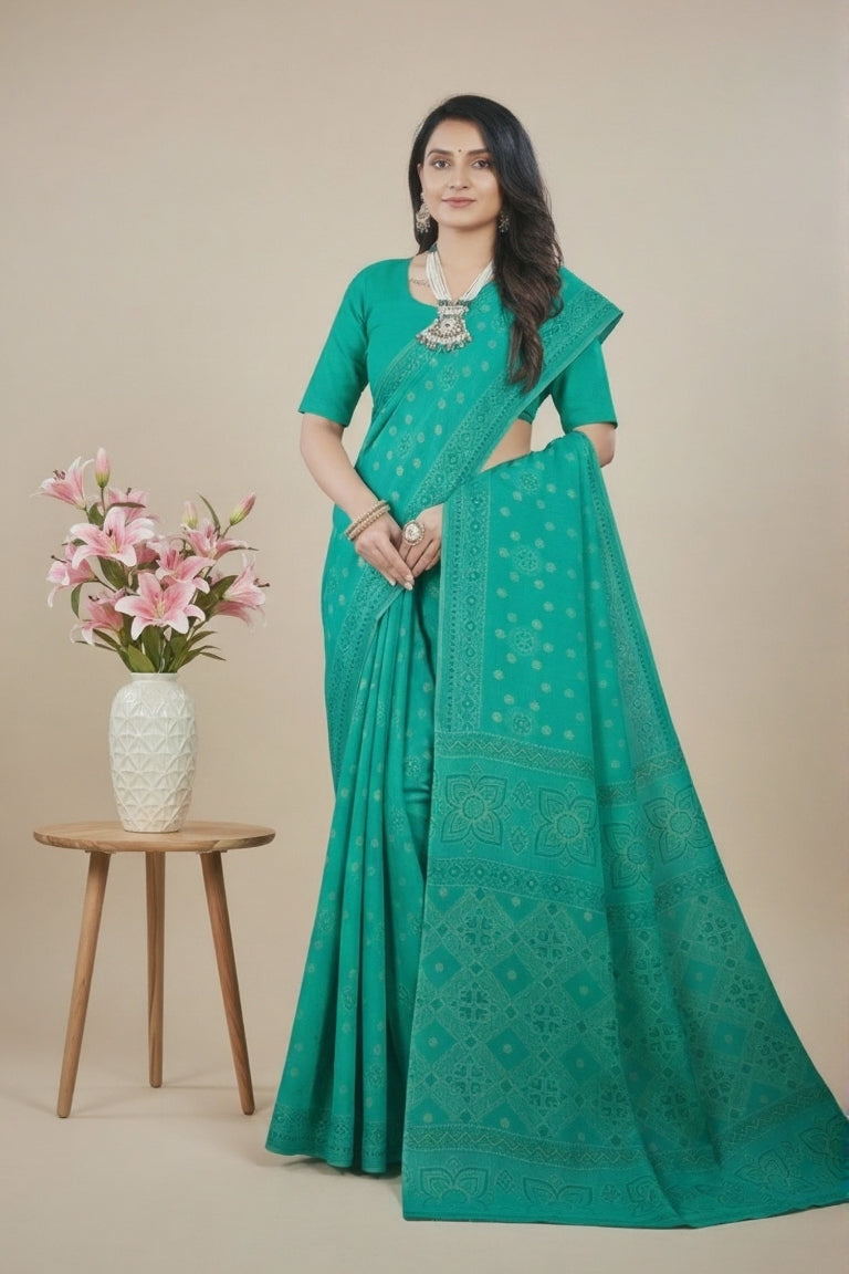 Ritika Cotton Printed Saree 1003