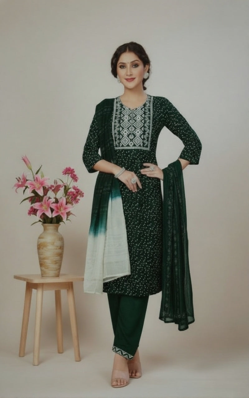 Tulip Cotton Printed Stitched Salwar Suit XXL 3001