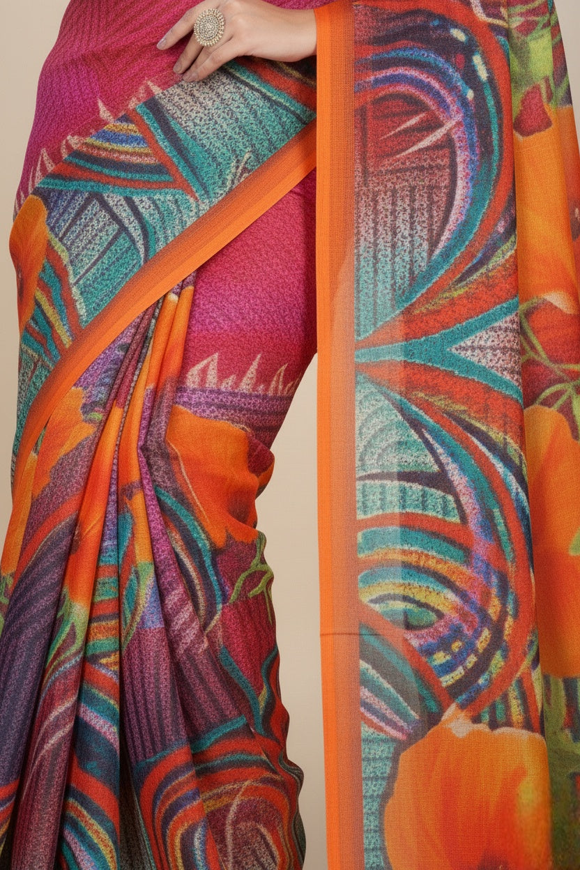 Ambersariya V- Cotton Saree