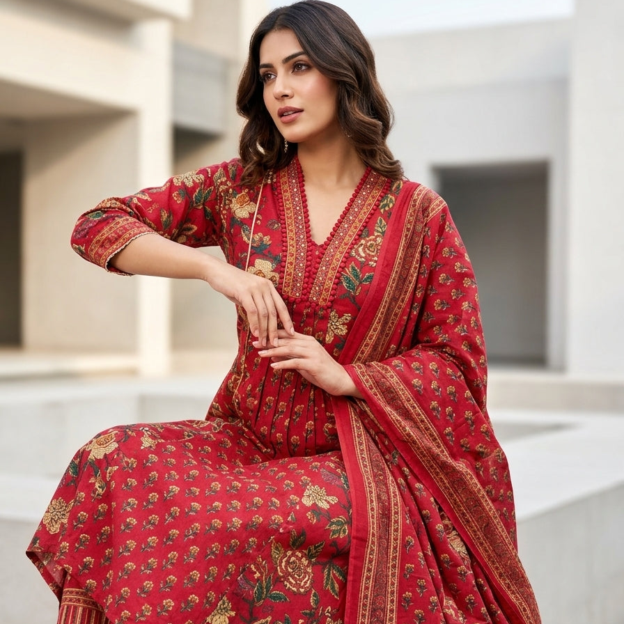 <h2>Tradition, Tailored into <em>Salwar Suits.</em></h2>