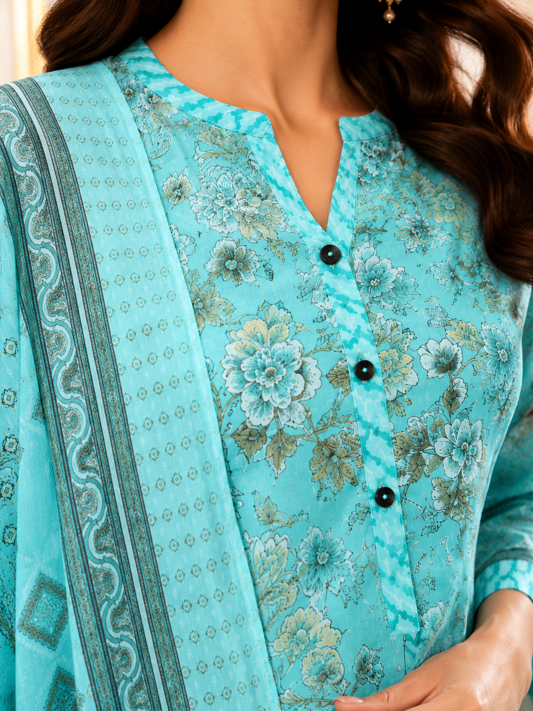 Topaz Women Floral Printed Salwar Suit Set | Ank