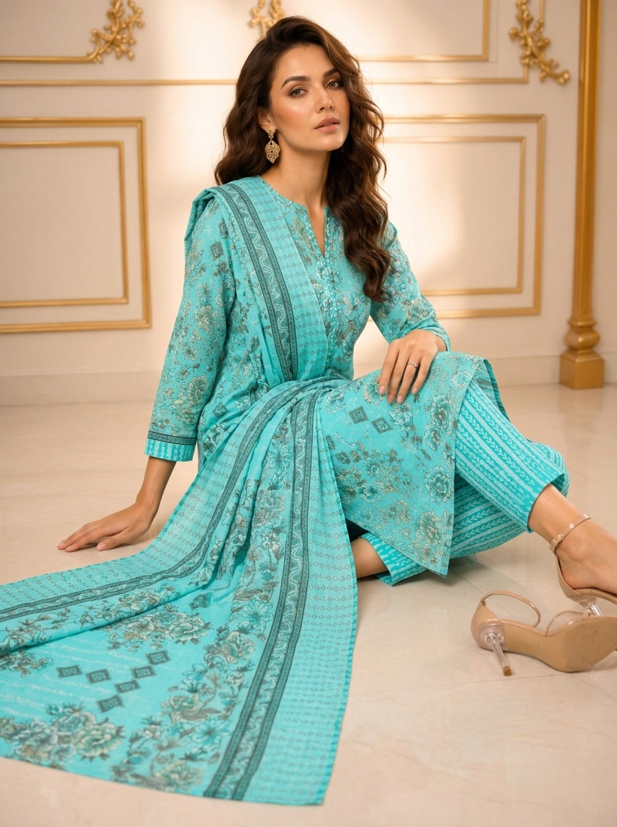Topaz Women Floral Printed Salwar Suit Set | Ank