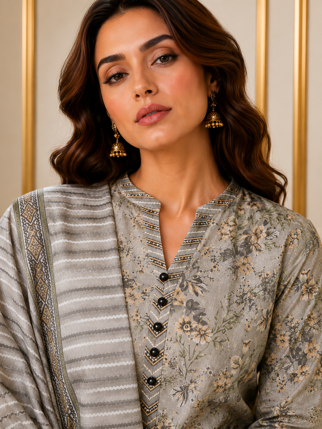 Topaz Women Floral Printed Salwar Suit Set | Ank