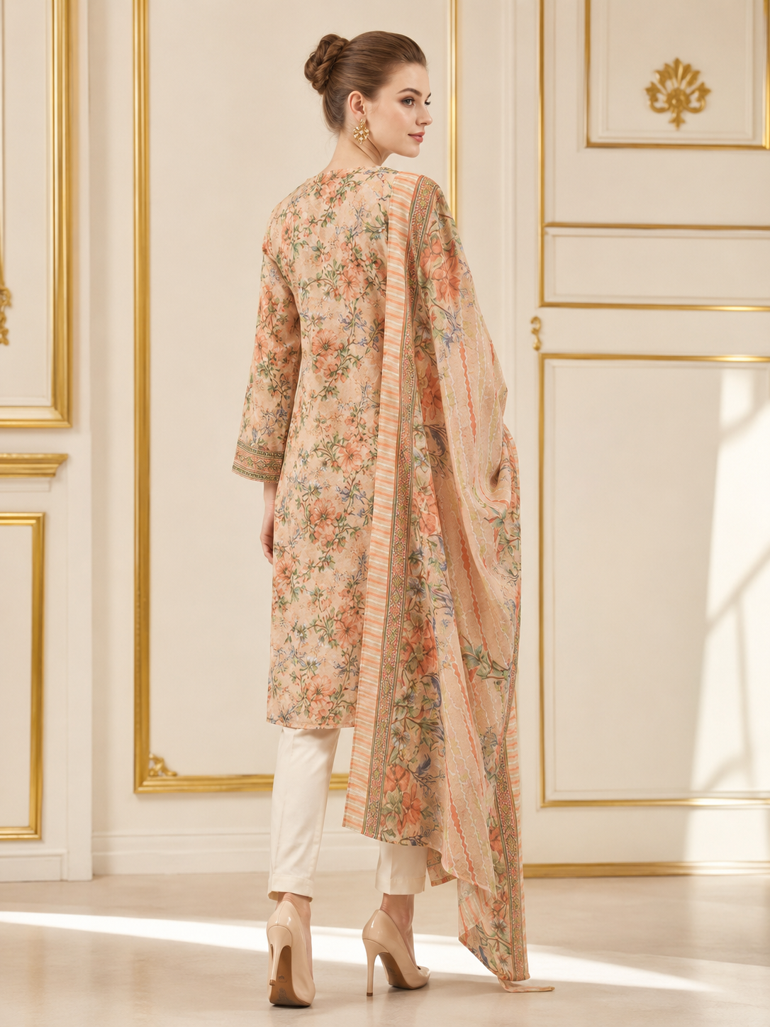 Topaz Women Floral Printed Salwar Suit Set | Ank