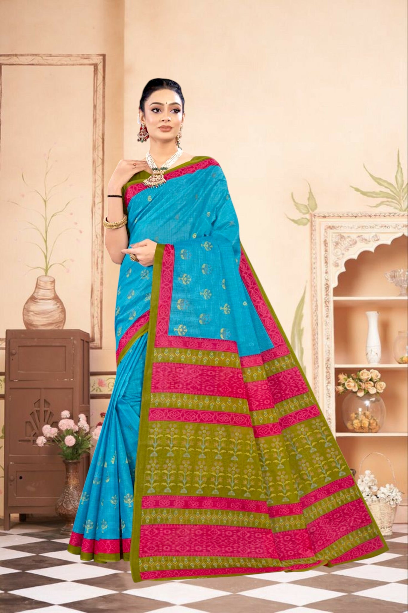 Aparajita Cotton Printed Saree 1006