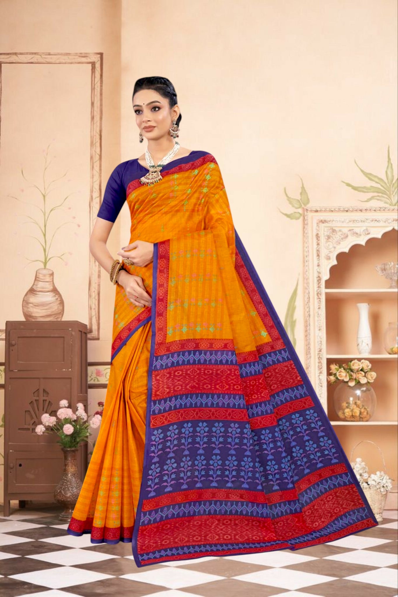 Aparajita Cotton Printed Saree 1001