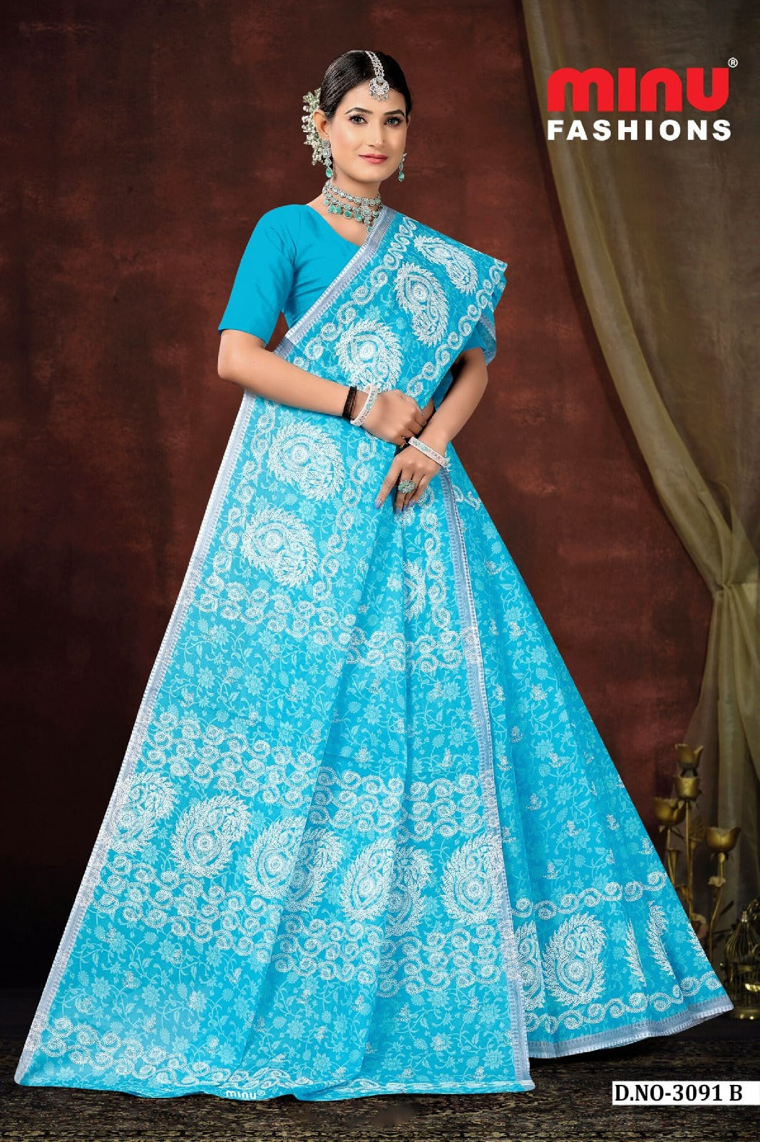 Gulmohar Fancy Saree