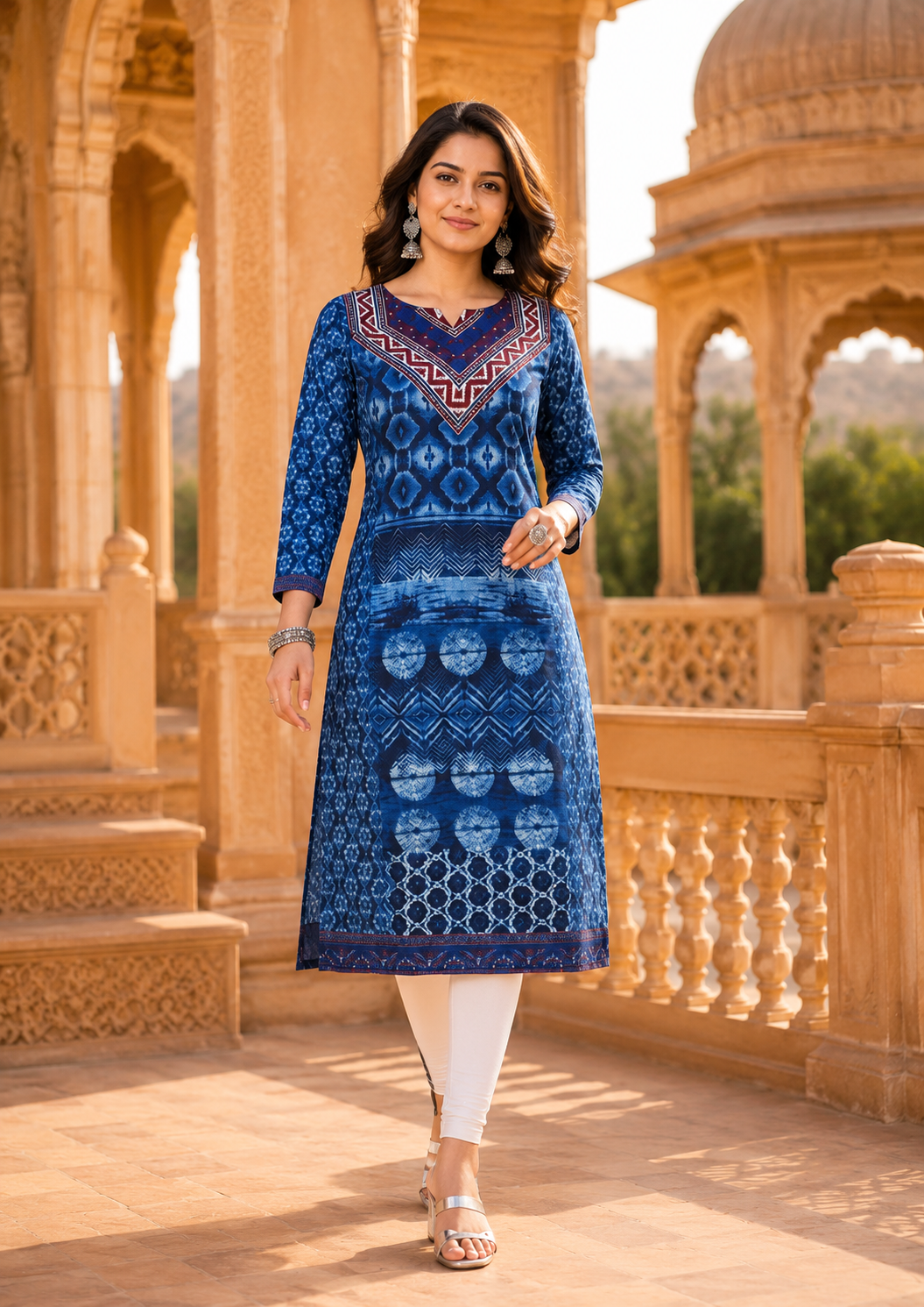 Minu Fashions Women Neeta Deluxe Printed Straight Kurti