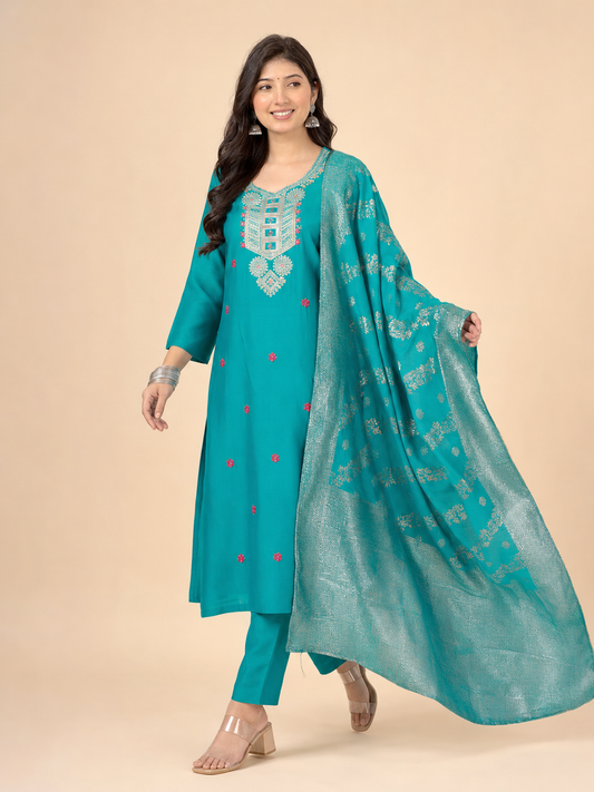 Riyasat 3 Vatican Dyed Stitched Salwar Suit 1004