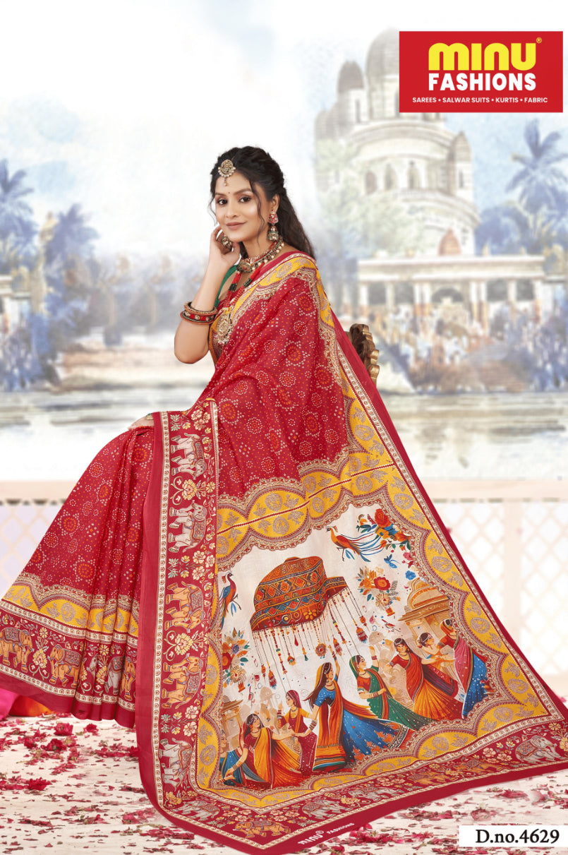 MINU SAREE DIGITAL FASHION RADHEY KRISHNA 45078