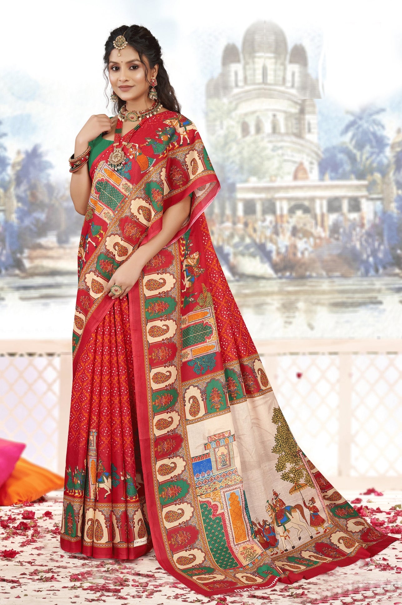 MINU SAREE DIGITAL FASHION RADHEY KRISHNA 45067