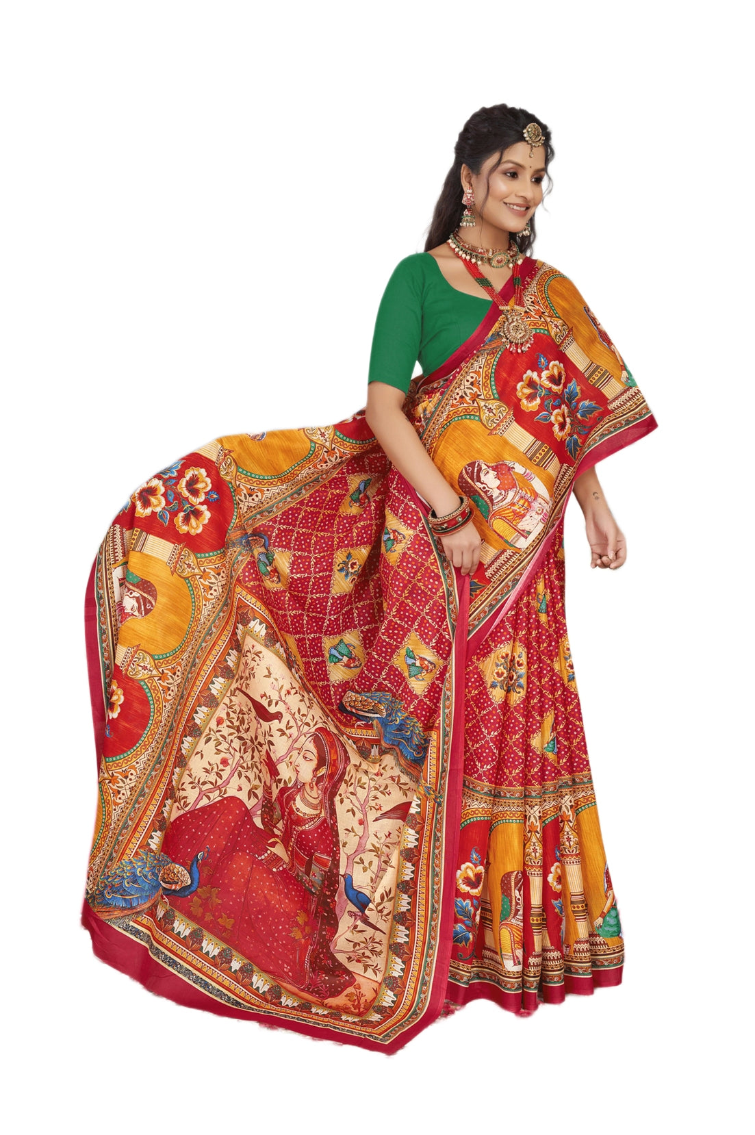 MINU SAREE DIGITAL FASHION RADHEY KRISHNA 45012