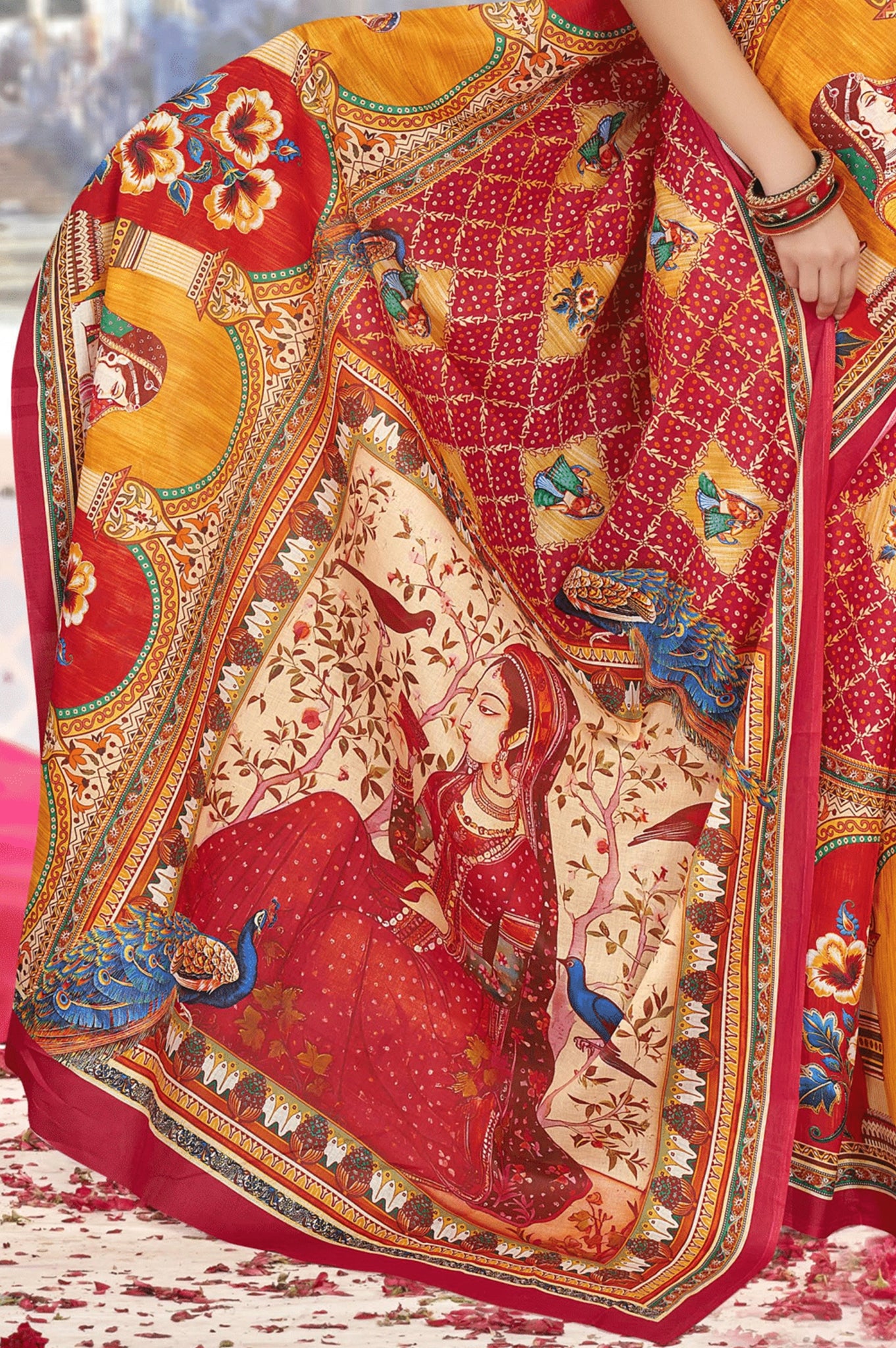 MINU SAREE DIGITAL FASHION RADHEY KRISHNA 45012