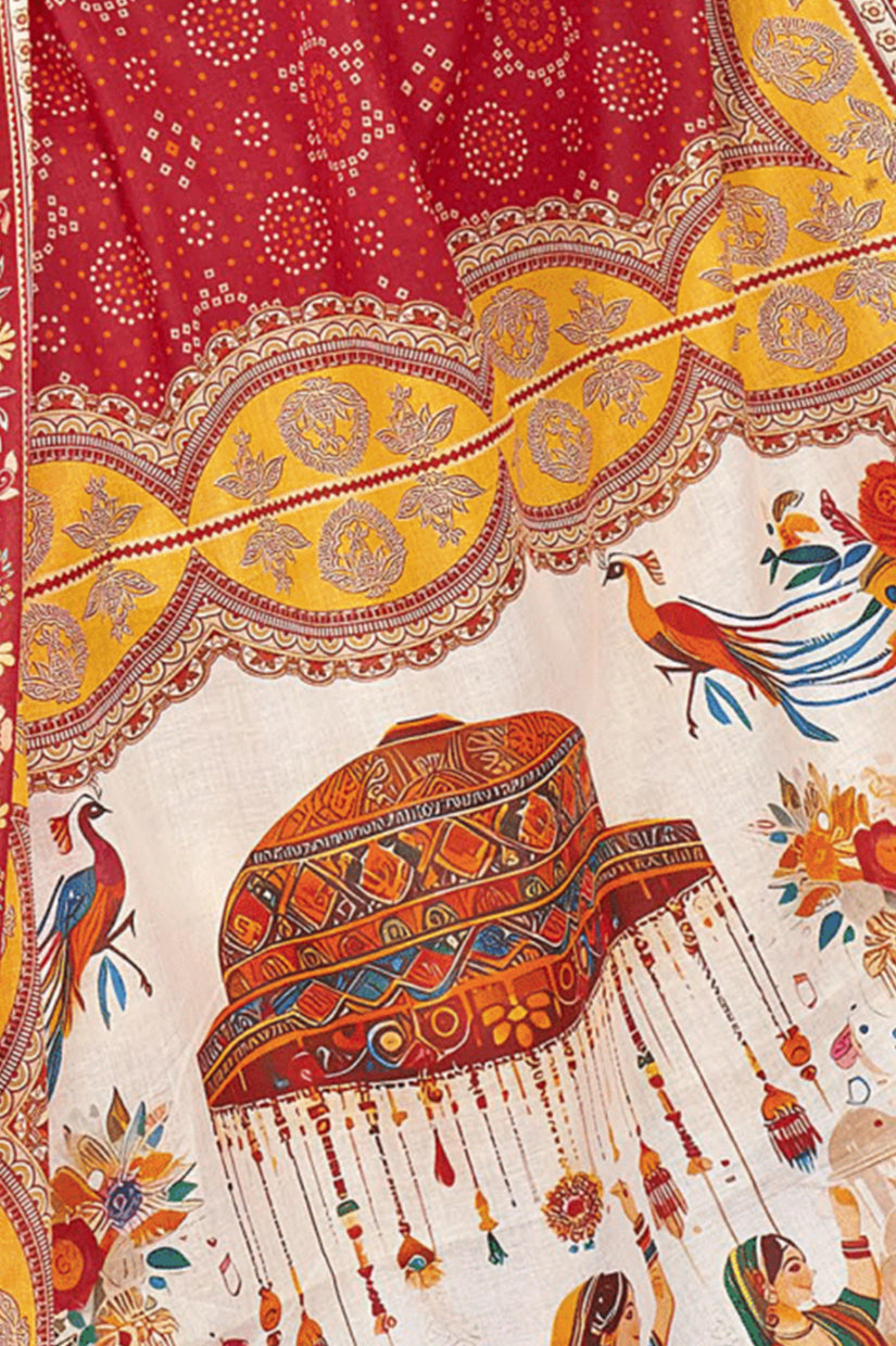 MINU SAREE DIGITAL FASHION RADHEY KRISHNA 45078