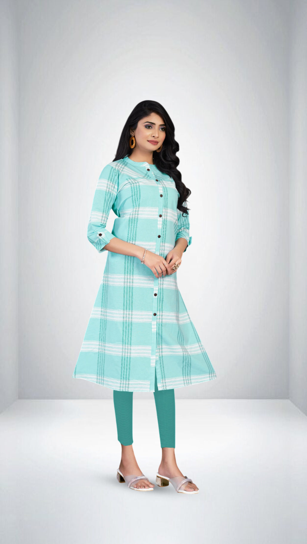 Eva Cotton Printed Long Kurti 1004