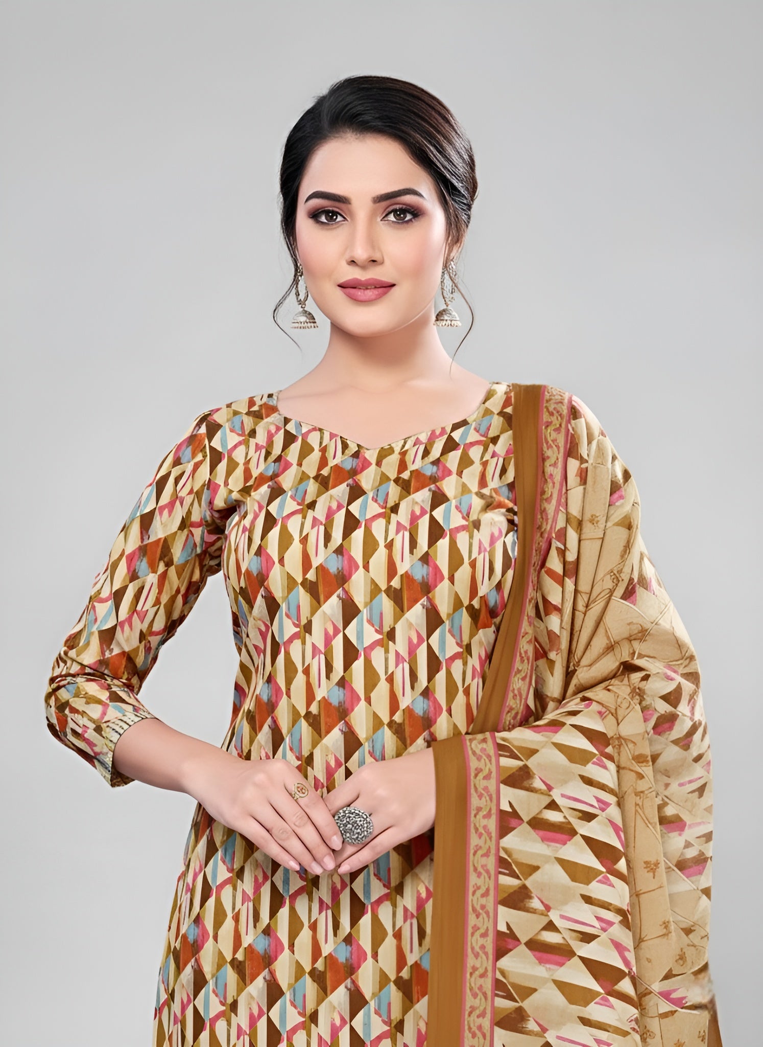 Eliza Cotton Printed Stitched Salwar Suit 1001