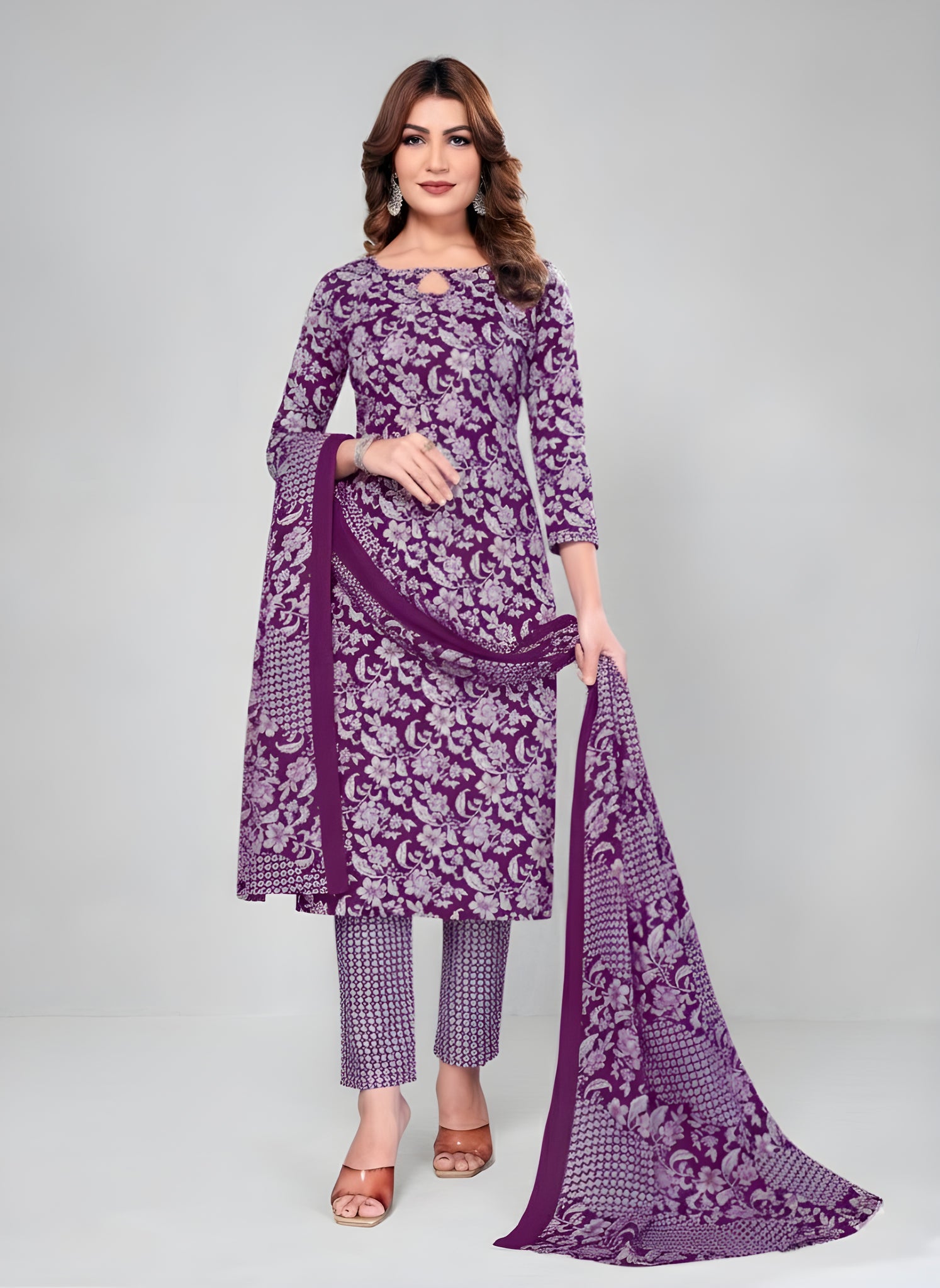 Eliza Cotton Printed Stitched Salwar Suit 1002