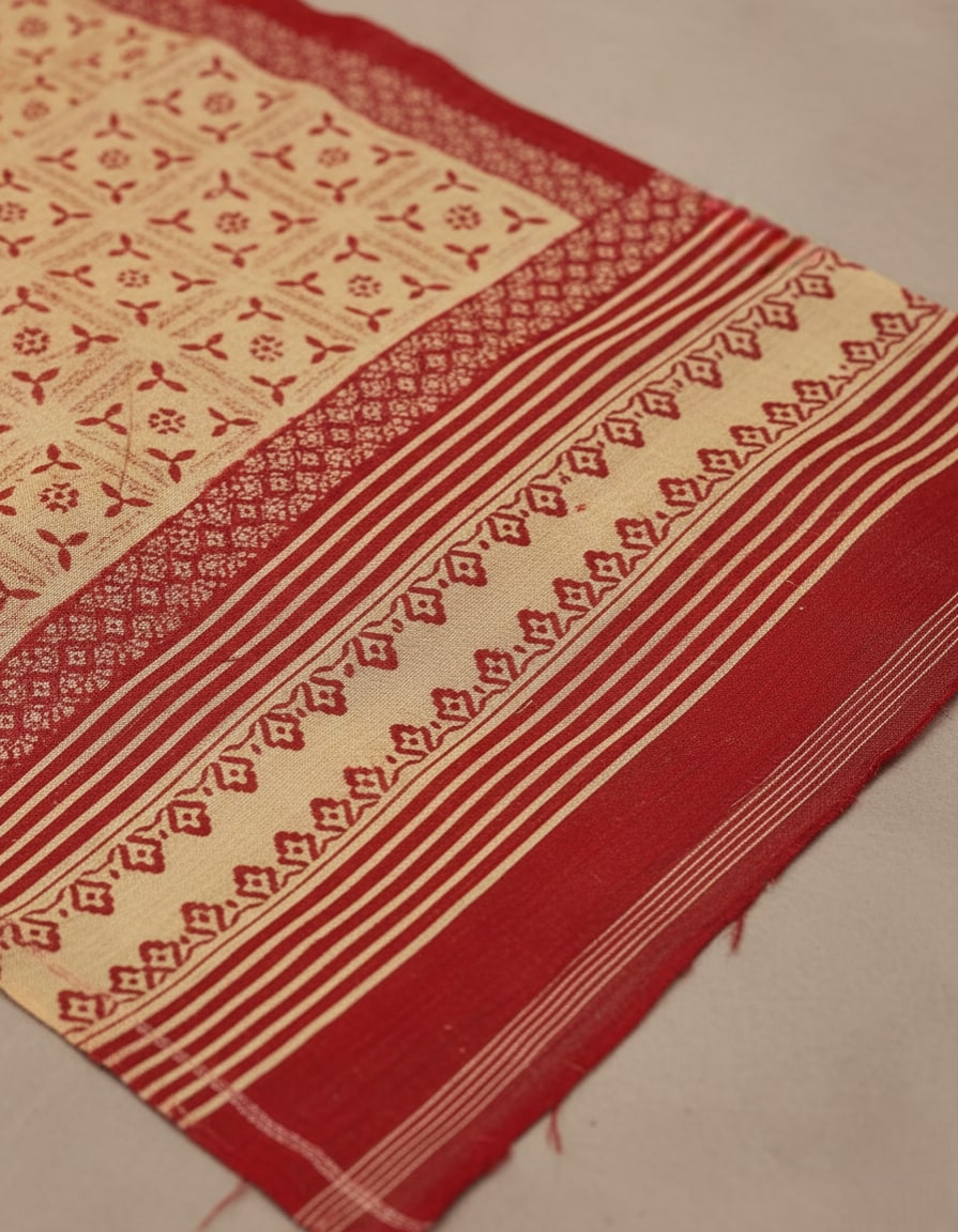 MINU SAREE MUMTAZ RED CHIKU 0001