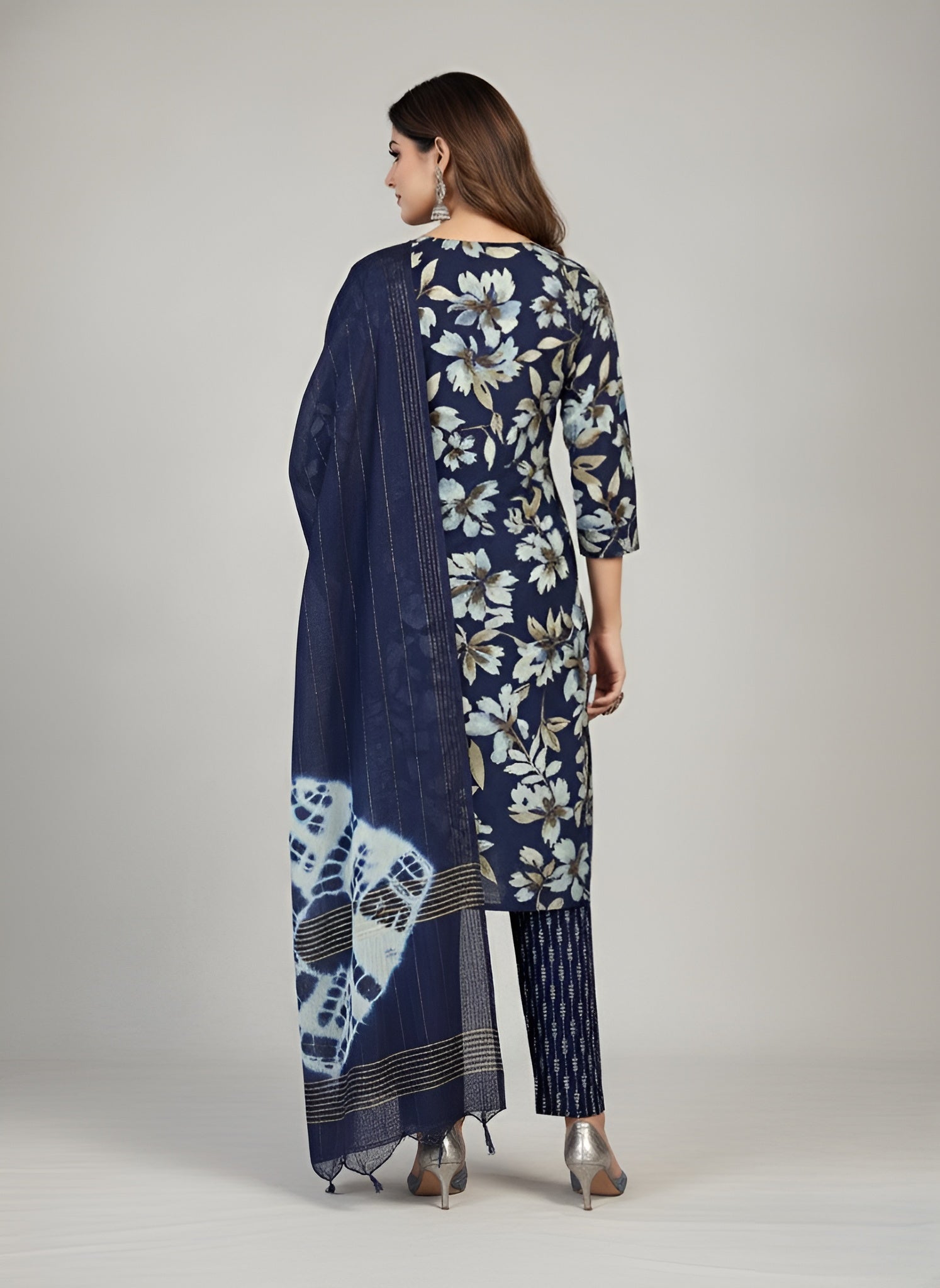 Fantasi 3 Cotton Printed Stitched Salwar Suit XXL 3005