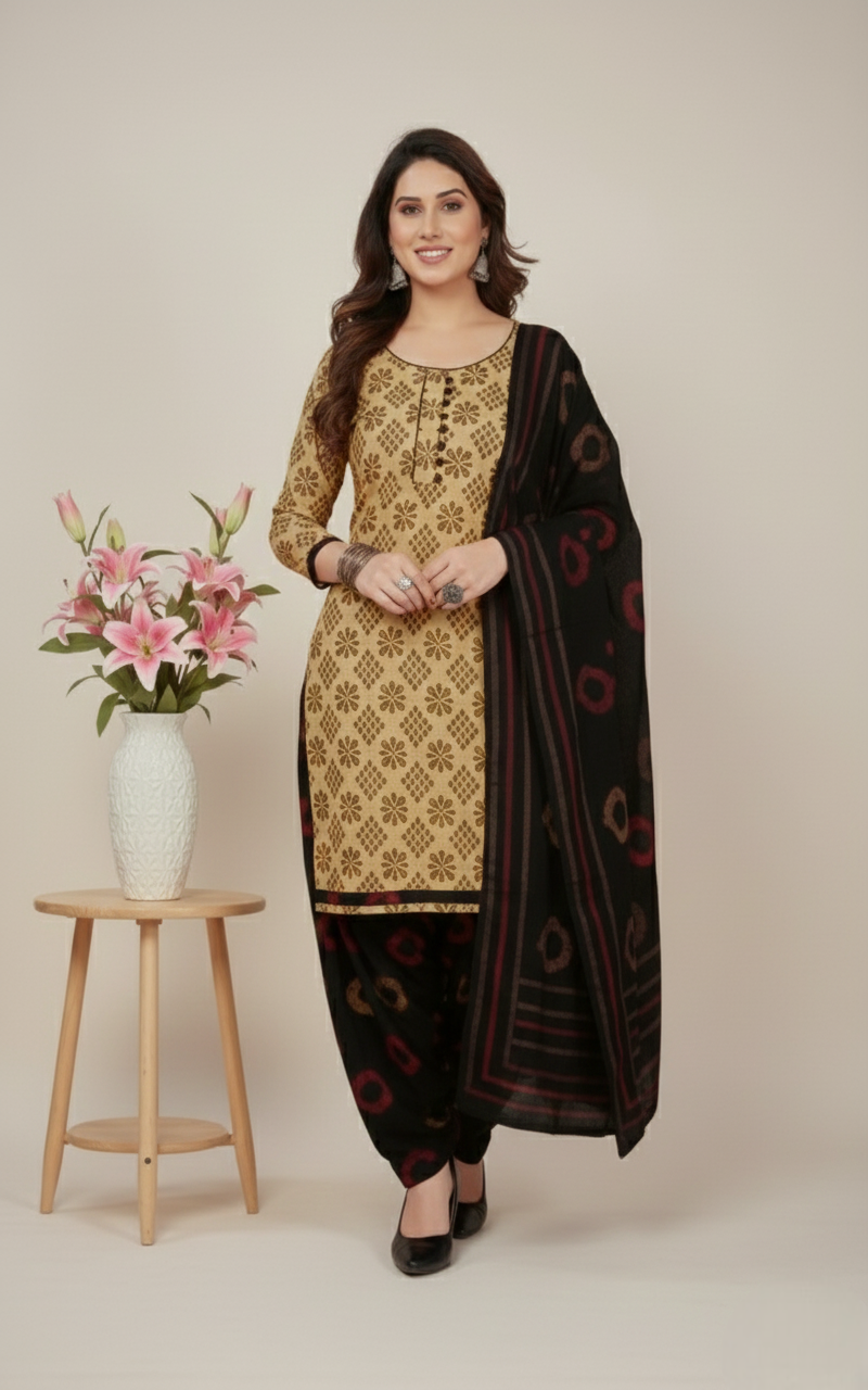Sonpari Cotton Printed Stitched Salwar Suit XL 3006
