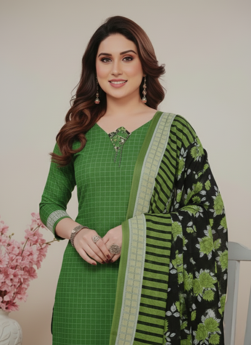 Sonpari Cotton Printed Stitched Salwar Suit XL 3007