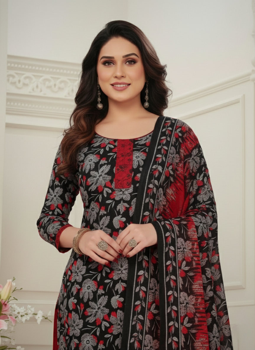 Sonpari Cotton Printed Stitched Salwar Suit XL 3009
